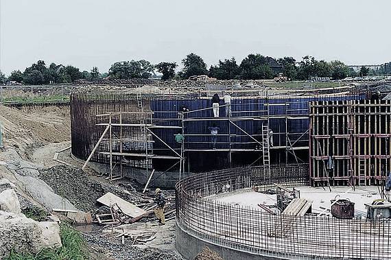 Leachate tank lined with BEKAPLAST double wall system
