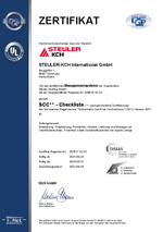 SCC Zertifikat für STEULER-KCH International 2021-2024