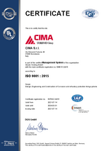 ISO9001 Certificate for Cima 2021-2024