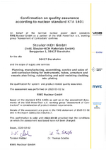 KTA 1401 Certificate for STEULER-KCH 2020-2022