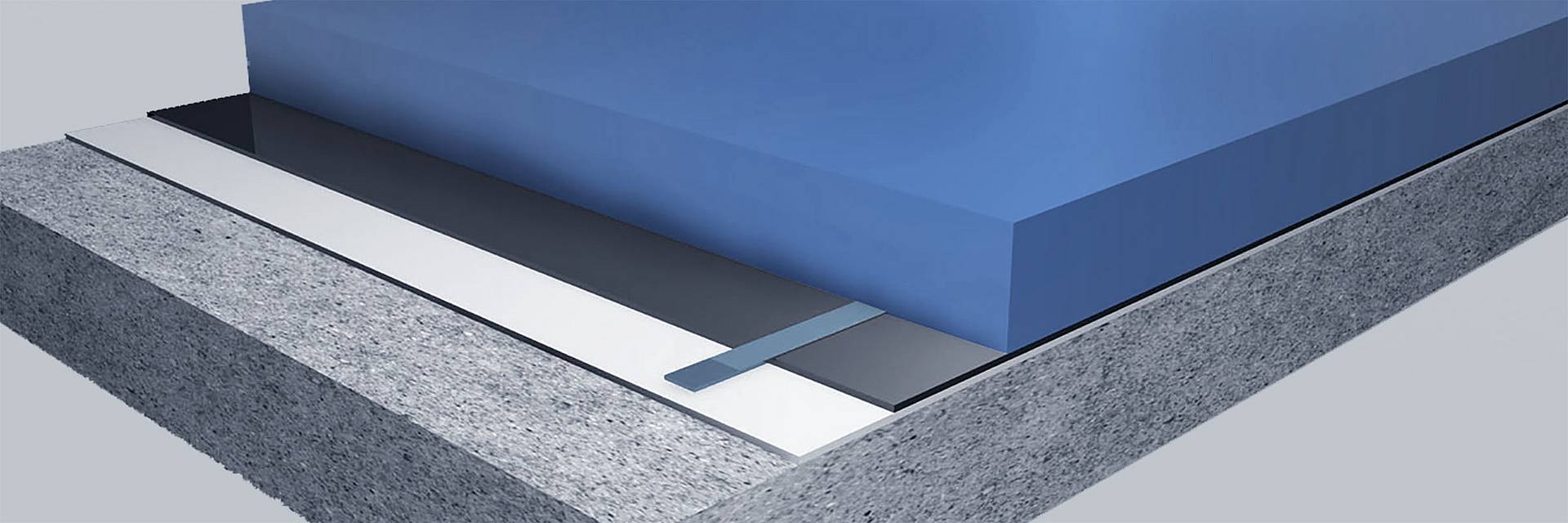 Build-up of industrial floor with conductive floor coating WHG