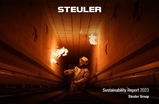 Cover sustainability report 2023 Steuler Group