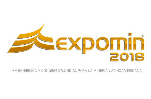 Logo of the Expomin 2018 trade fair for the mining industry