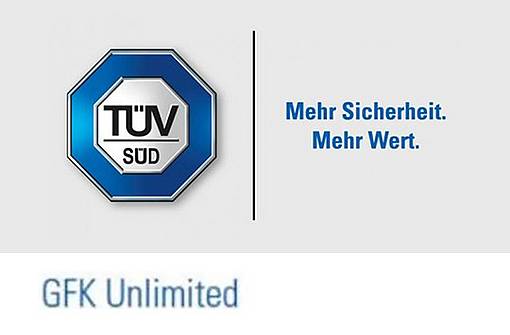 Seal of TÜV Süd GFK Unlimited