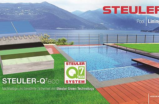 Flyer swimming pool lining system Steuler-Q7eco from Steuler Pool Linings