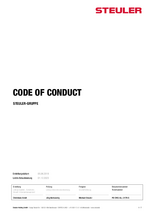 Code of Conduct | Steuler-Gruppe