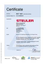 SCC Certificate for STEULER-KCH International 2024-2027