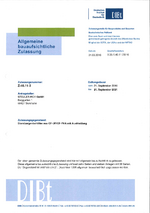 DIBt Allgemeine bauaufsichtliche Zulassung für Standzargenbehälter STEULER-KCH 2021